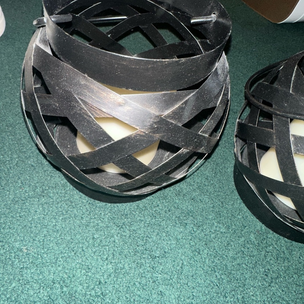 Elegant Black Woven Lantern